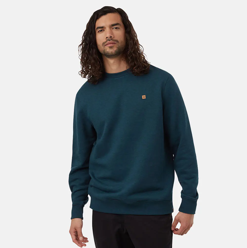 Tentree Mens Treefleece Classic Crew Sweatshirt (Reflecting Pond)