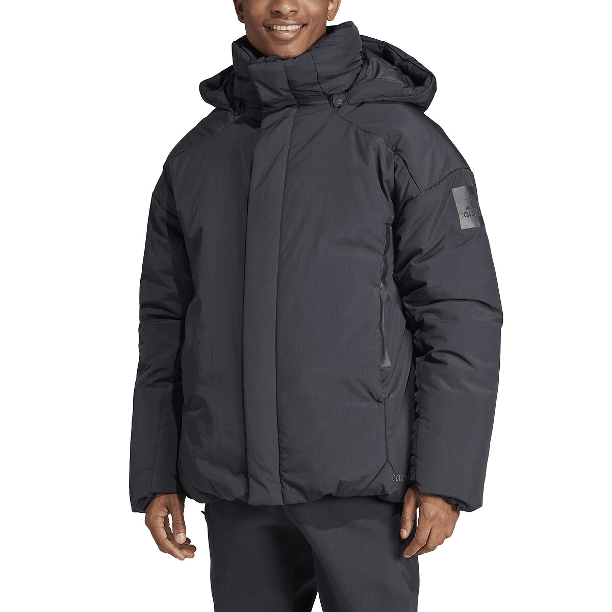 Lightweight Hooded Padded Jacket with Zip Fastening