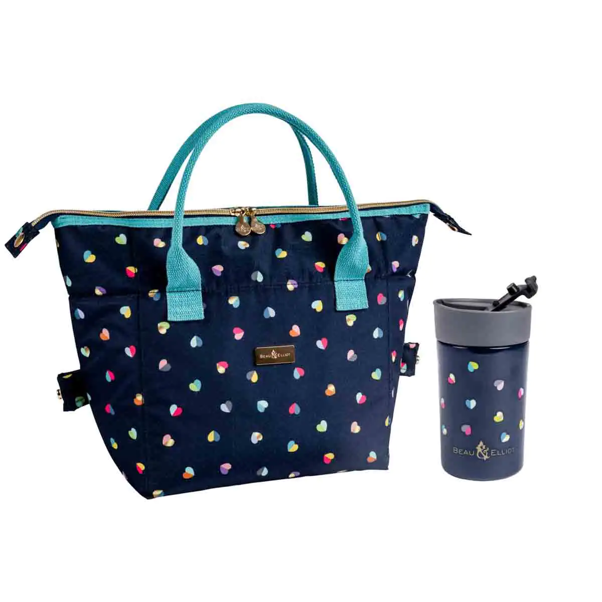 Beau & Elliot Mini Confetti Convertible Insulated Lunch Bag & Insulated Travel Mug