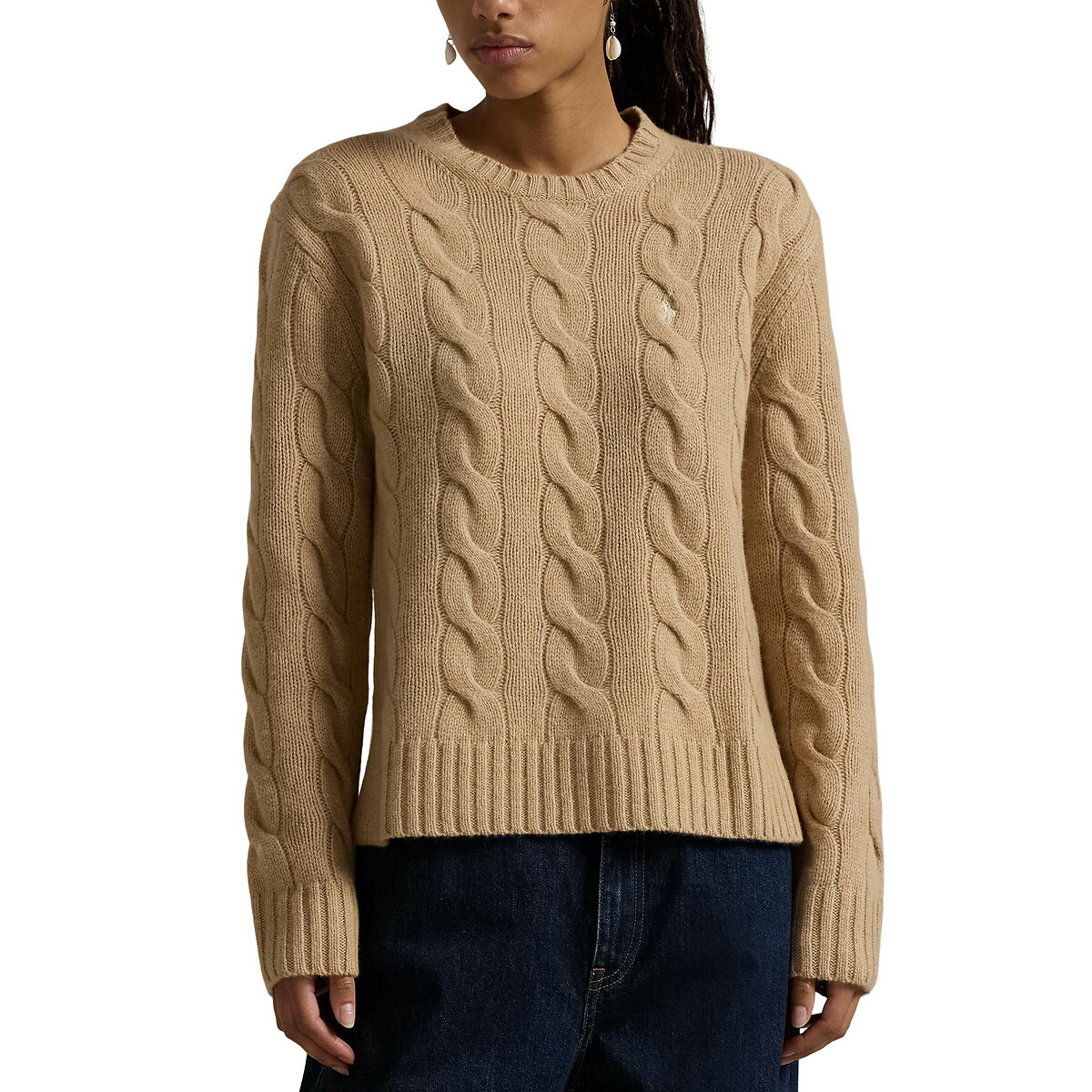 Wool/Cashmere Jumper in Cable Knit