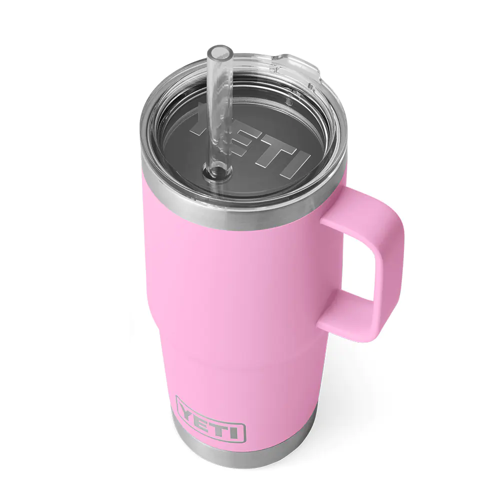 YETI Rambler 25oz Mug With Straw Lid - 710ml - (Power Pink)