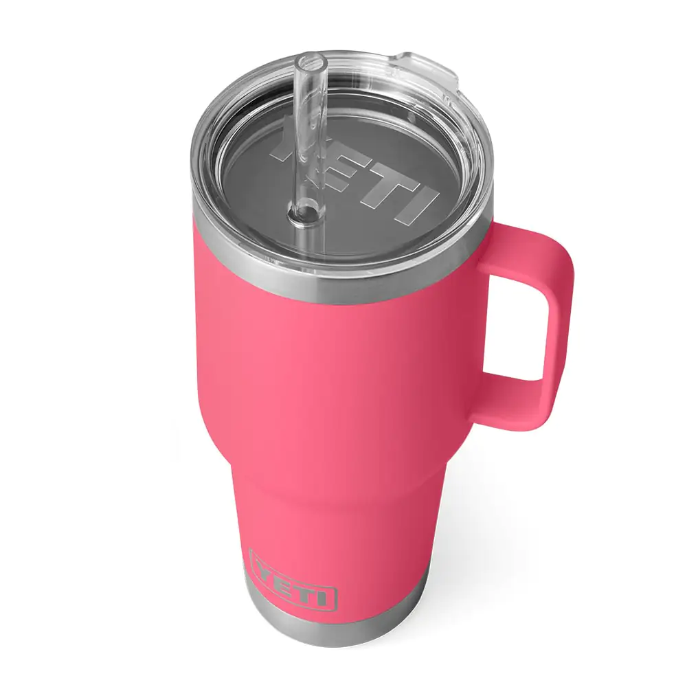 YETI Rambler 35oz Mug With Straw Lid - 994ml (Tropical Pink)