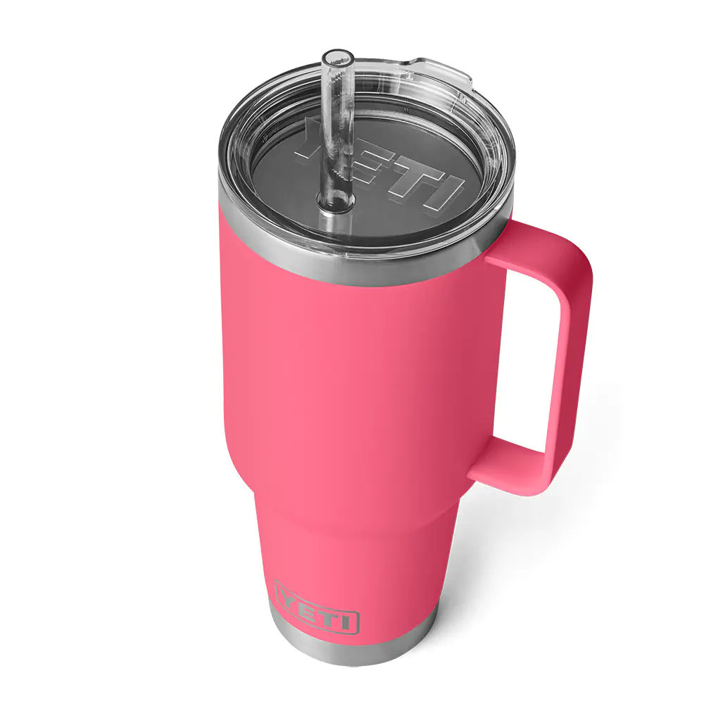 YETI Rambler 42oz Mug With Straw Lid - 1242ml (Tropical Pink)