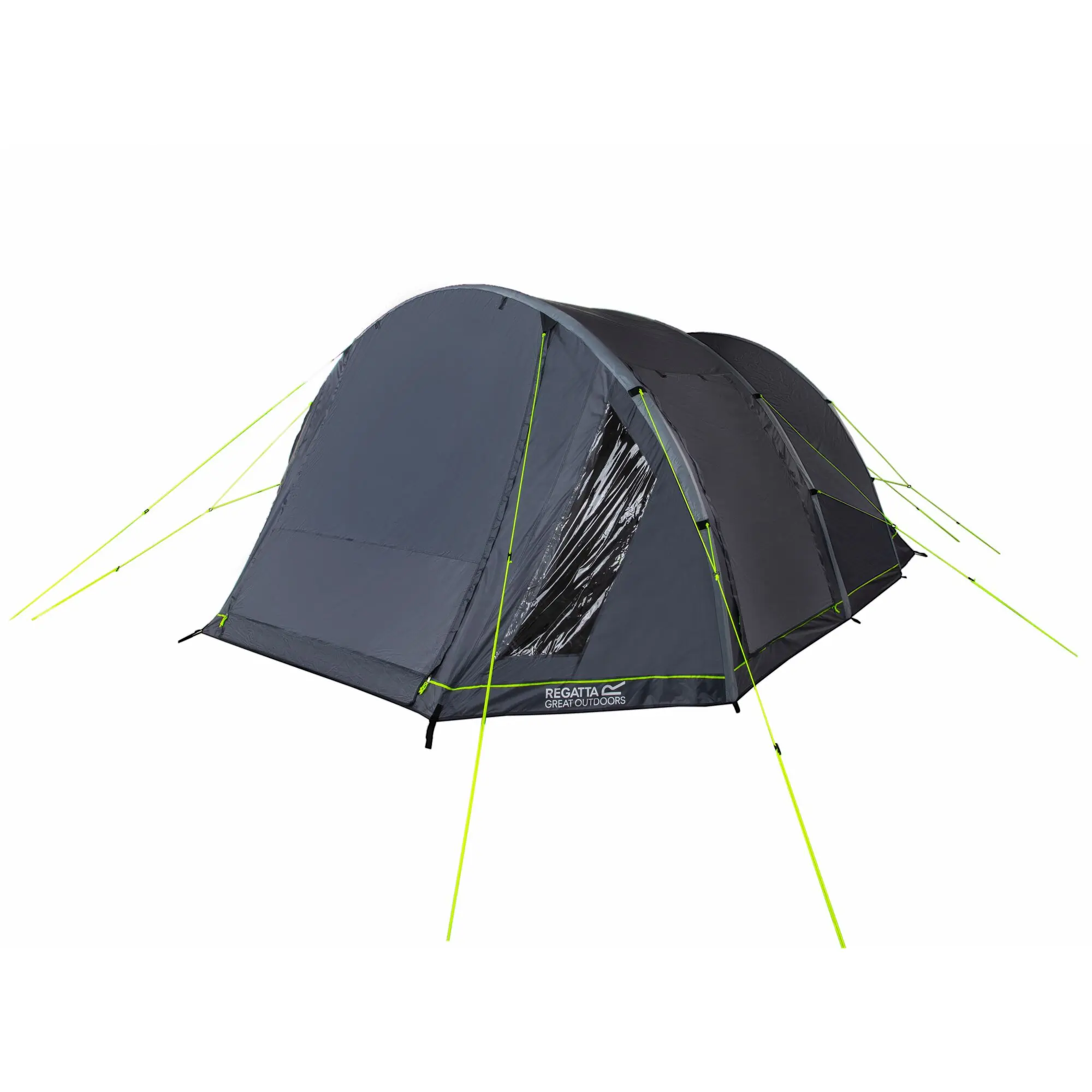 Regatta Kolima V2 6-Man Family Tunnel Inflatable Tent Lead Grey Ebony, Size: Sgl