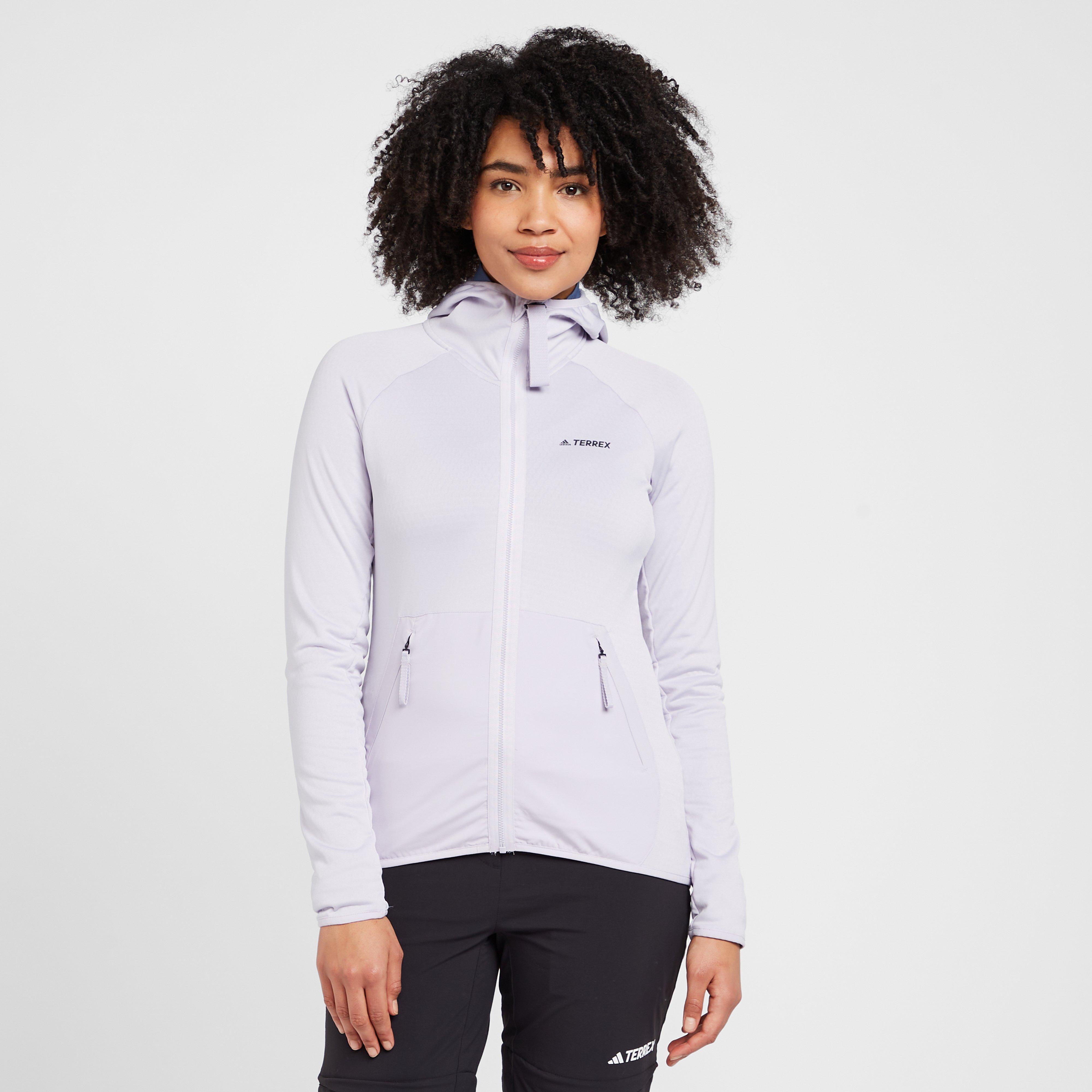 Adidas Terrex Women's Tech Flooce Lightweight Hooded Jacket - Purple, Purple