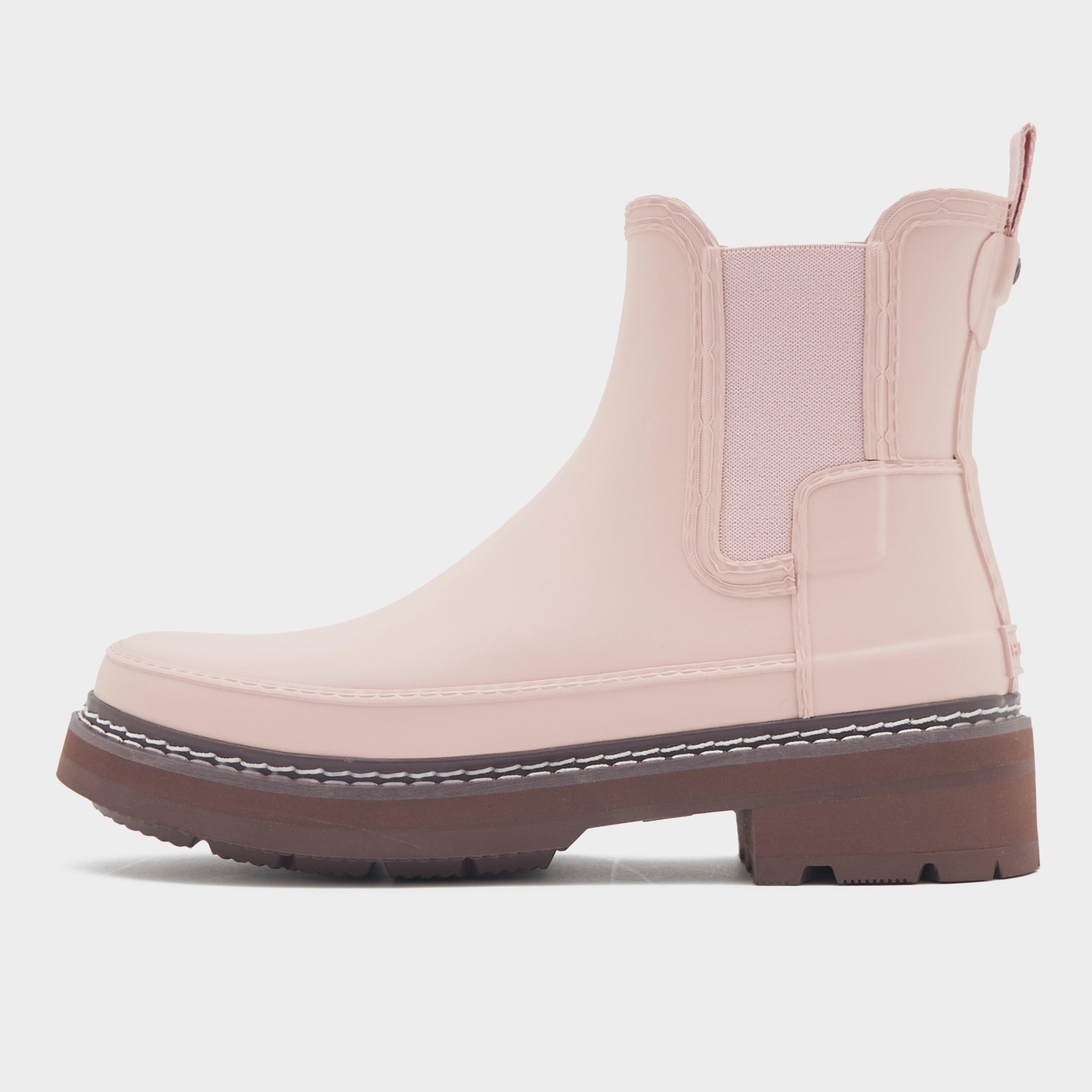 Hunter Women's Refined Stitch Detail Chelsea Wellington Boots - Pnk, PNK