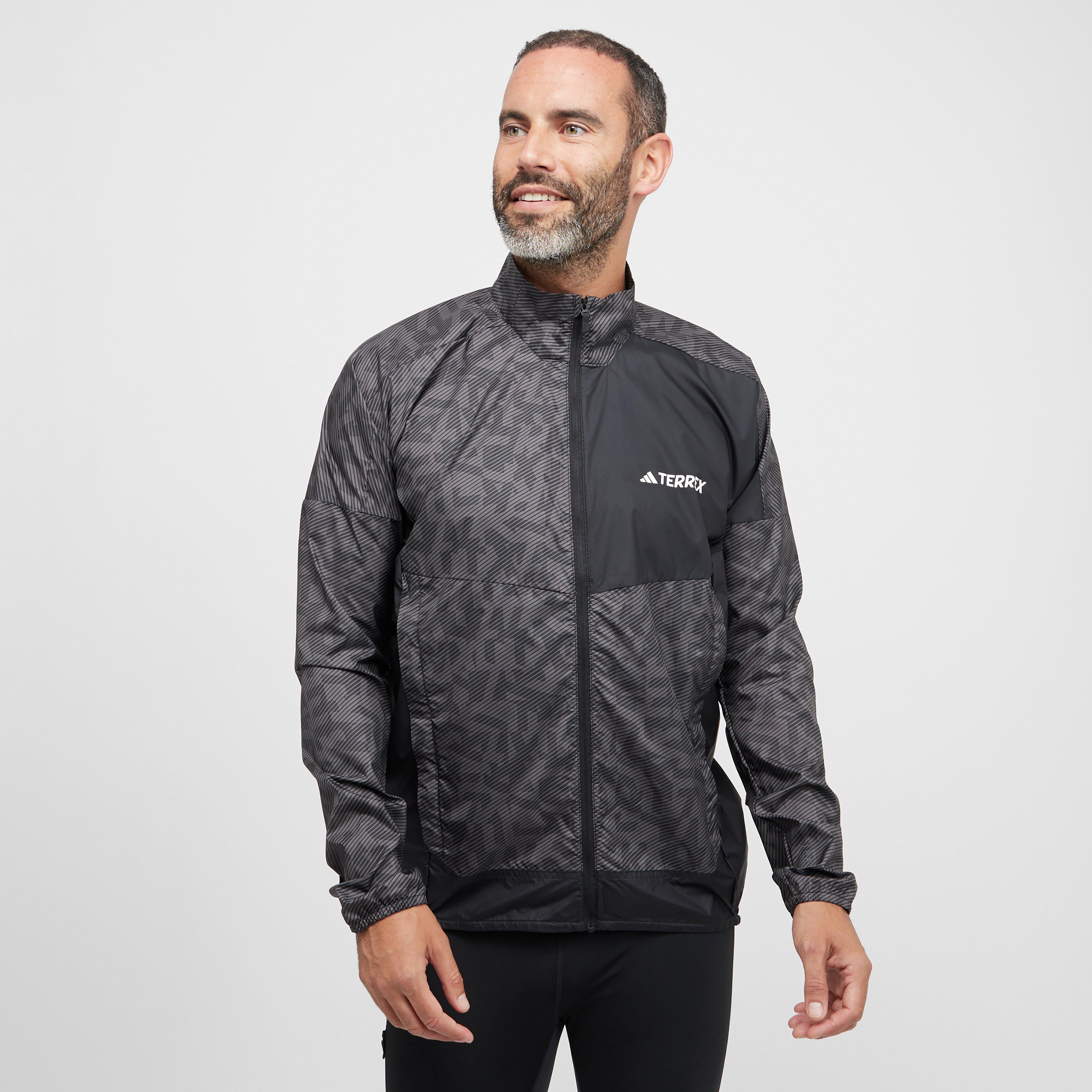 Adidas Terrex Men's Trail Running Wind Jacket - Dgy, DGY