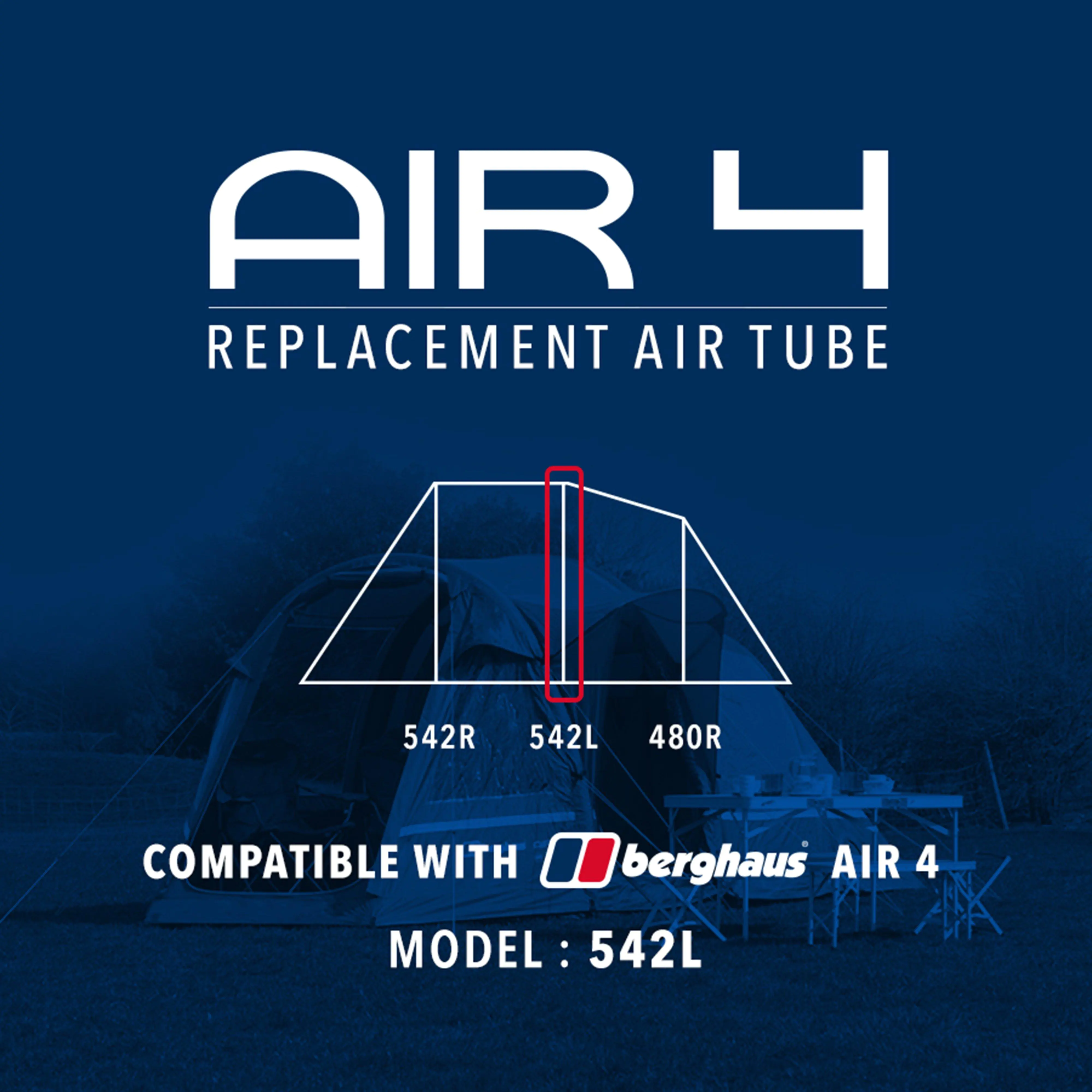 Eurohike Air 4 Replacement Air Tube (Middle - 542L), Blue