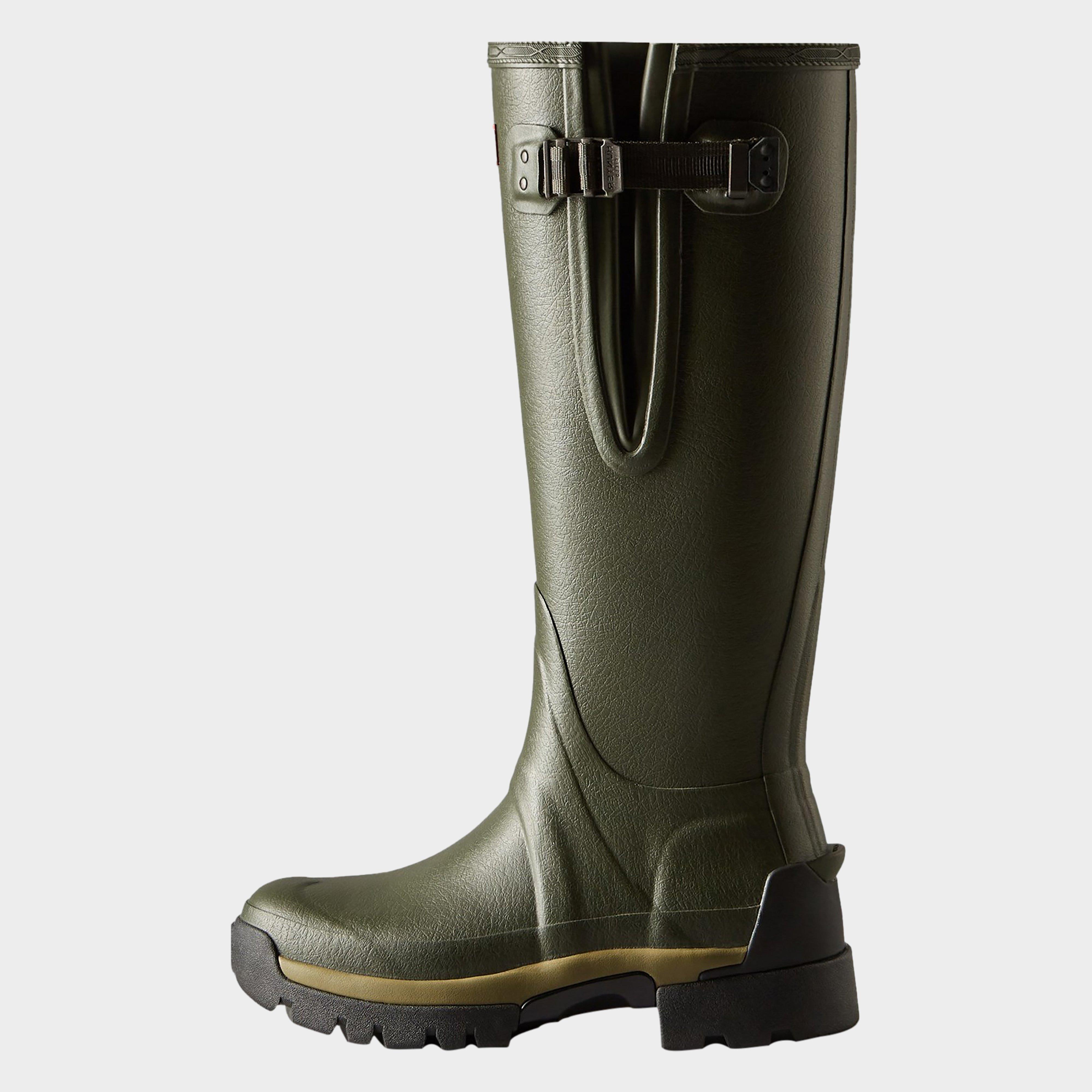 Hunter Women's Balmoral Adjustable Neoprene Lined Wellington, Green