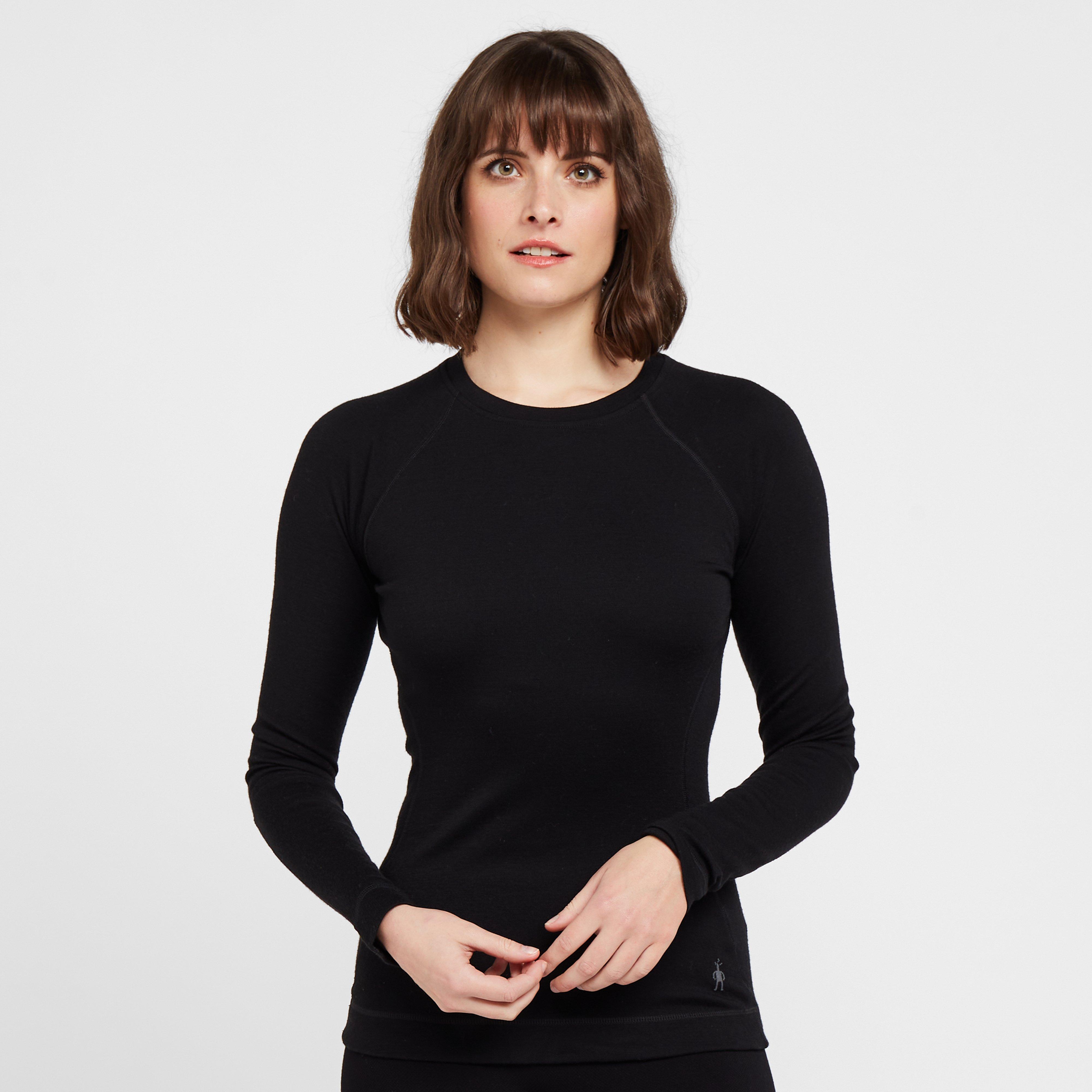 Smartwool Women's Classic Crew Long Sleeve Baselayer Top, Black