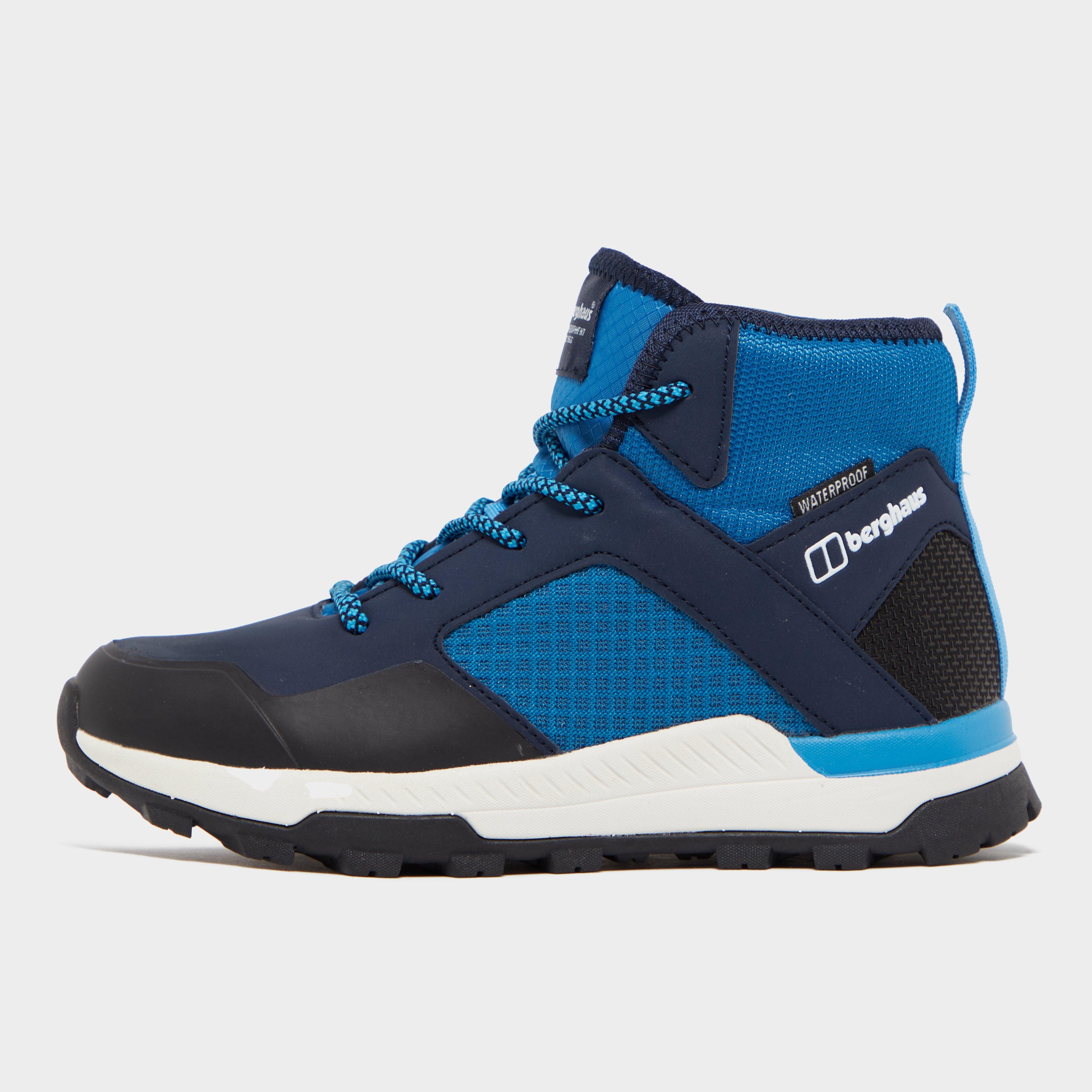 Berghaus Kids' Galactic Mid Waterproof Walking Boot, Blue