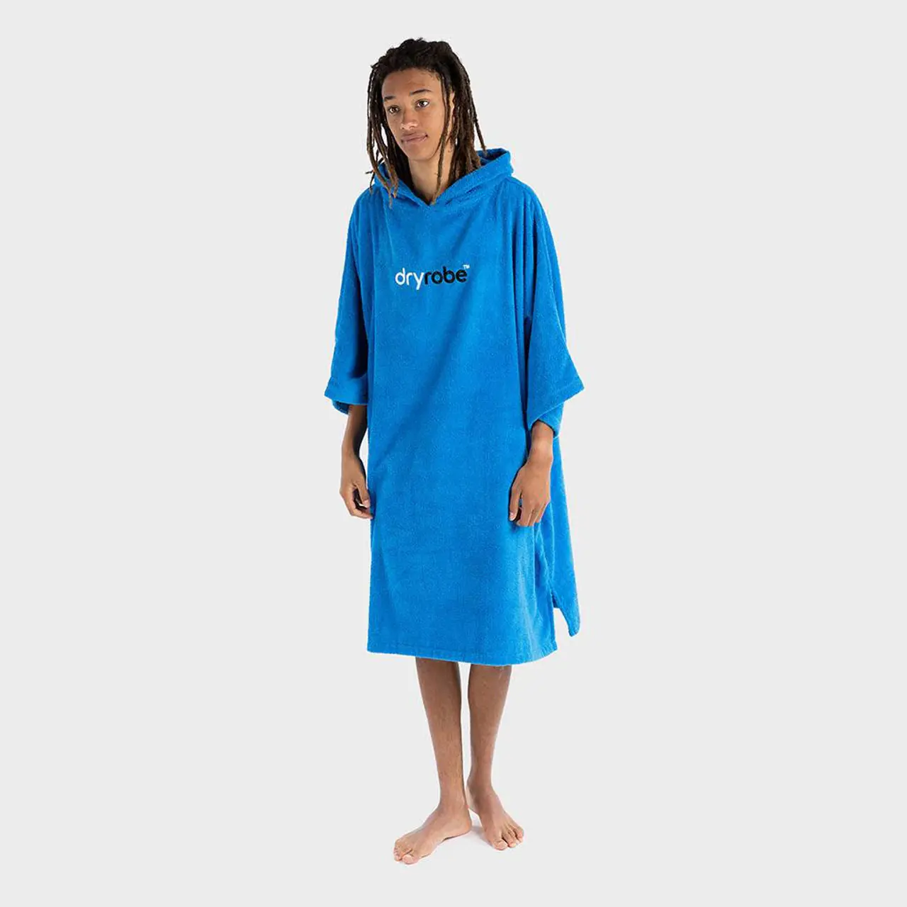 Dryrobe Organic Towelling Cobalt Blue Robe