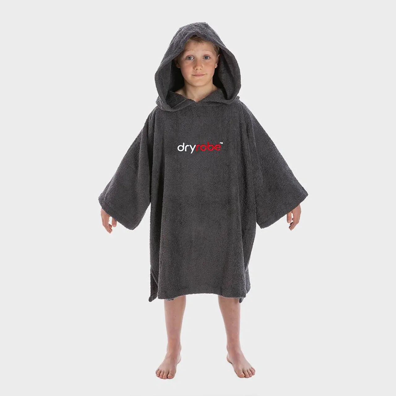 Dryrobe® Organic Towelling Kids Grey Robe