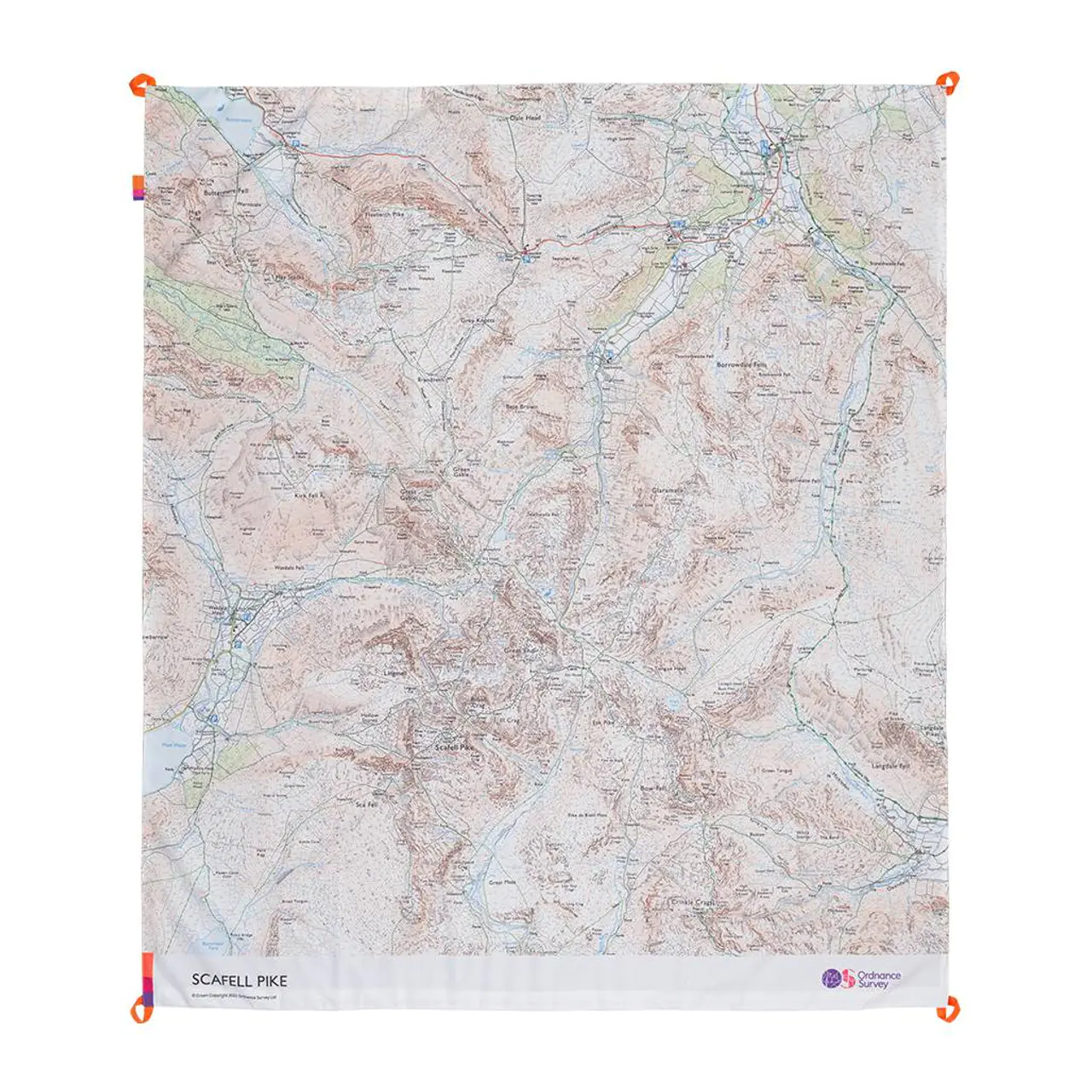 Ordnance Survey Outdoor Kit OS Scafell Pike Picnic Blanket