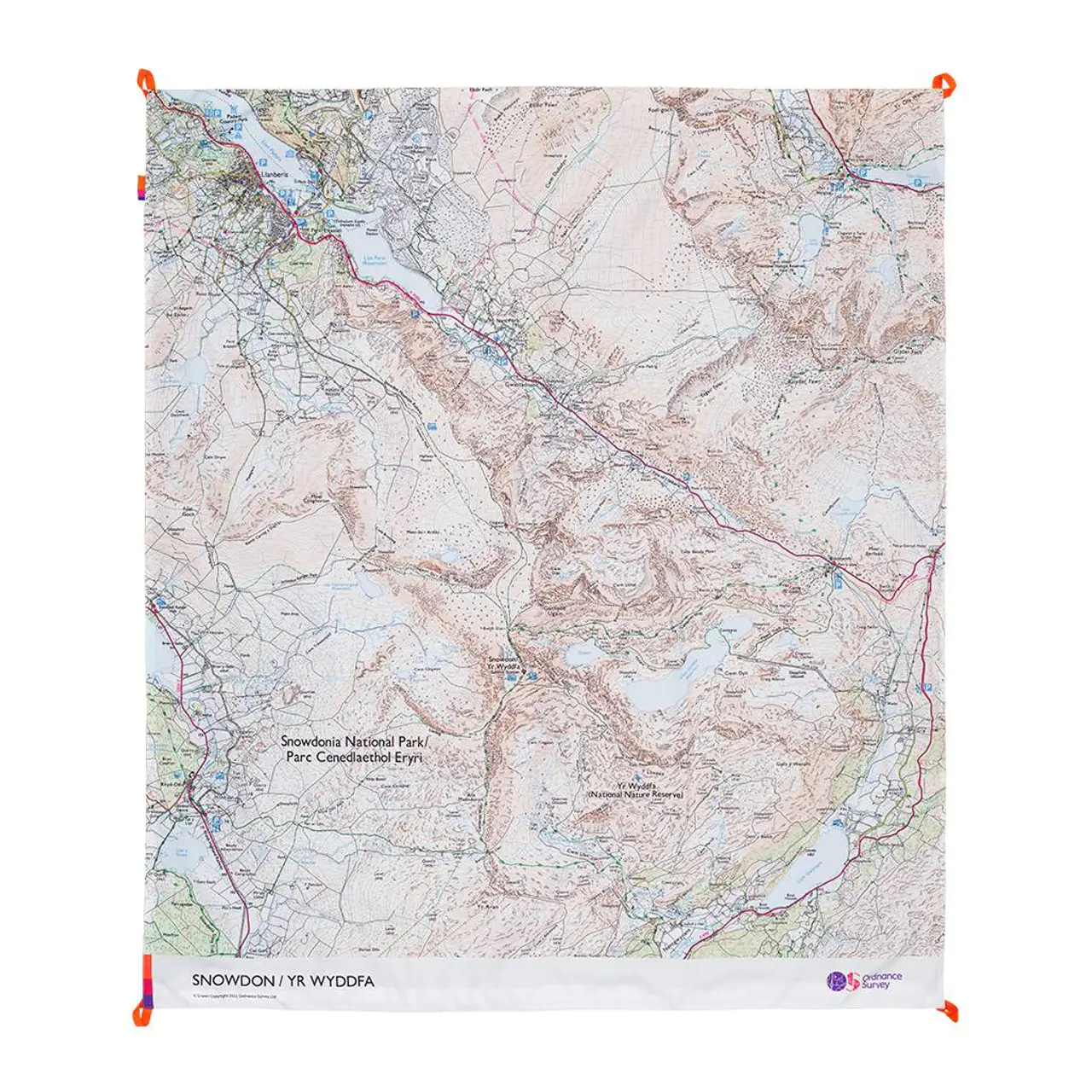 Ordnance Survey Outdoor Kit OS Snowdon Picnic Blanket