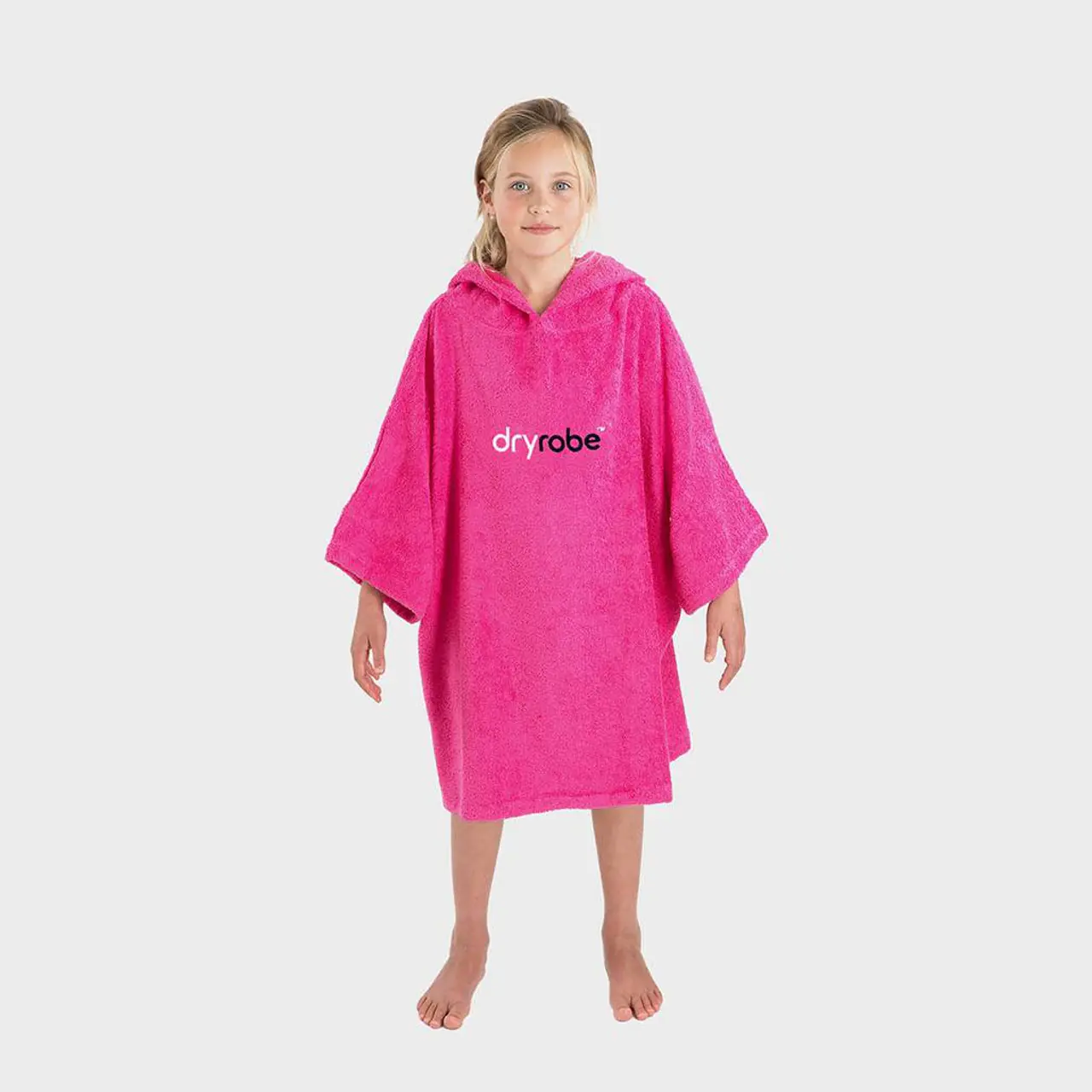 Dryrobe® Organic Towelling Kids Pink Robe